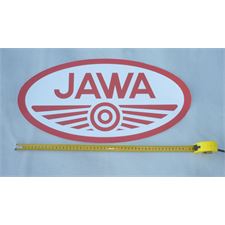 STICKER - LOGO JAWA - LARGE -  (54 x 28 CM) - ON GARAGE OR WORKSHOP WALL